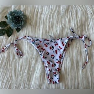 Cherry Triangle Bikini Bottoms- Size M